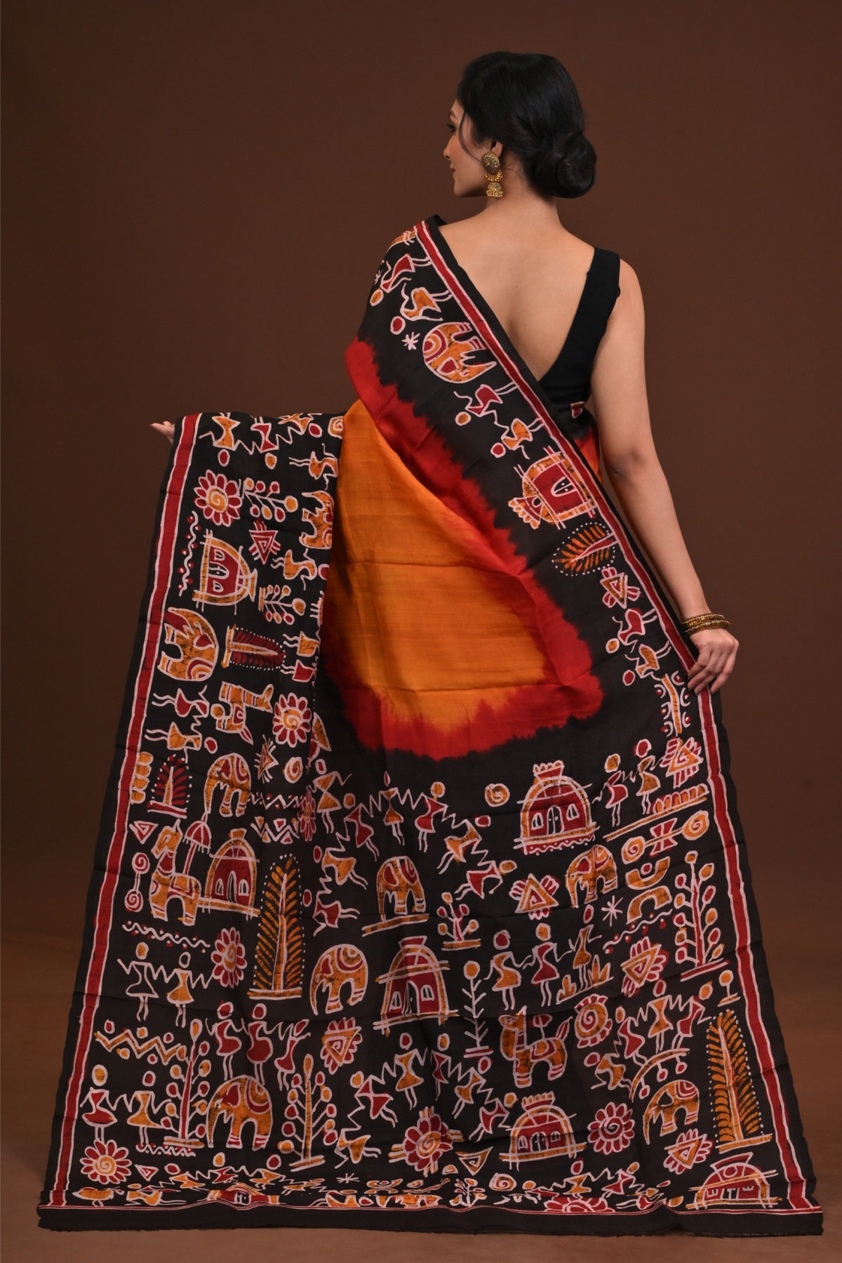 DTBP Silk Batik saree