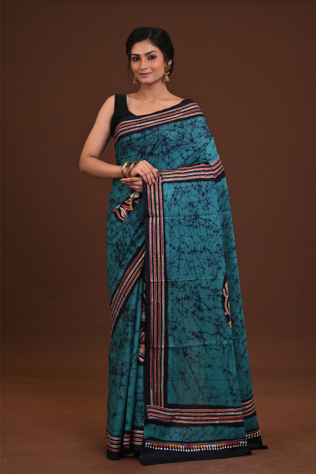 Special Batik Cotton Kantha Saree