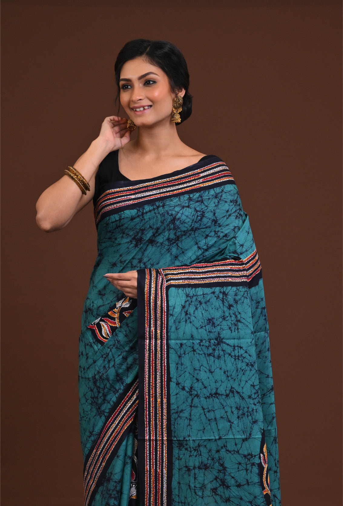 Special Batik Cotton Kantha Saree