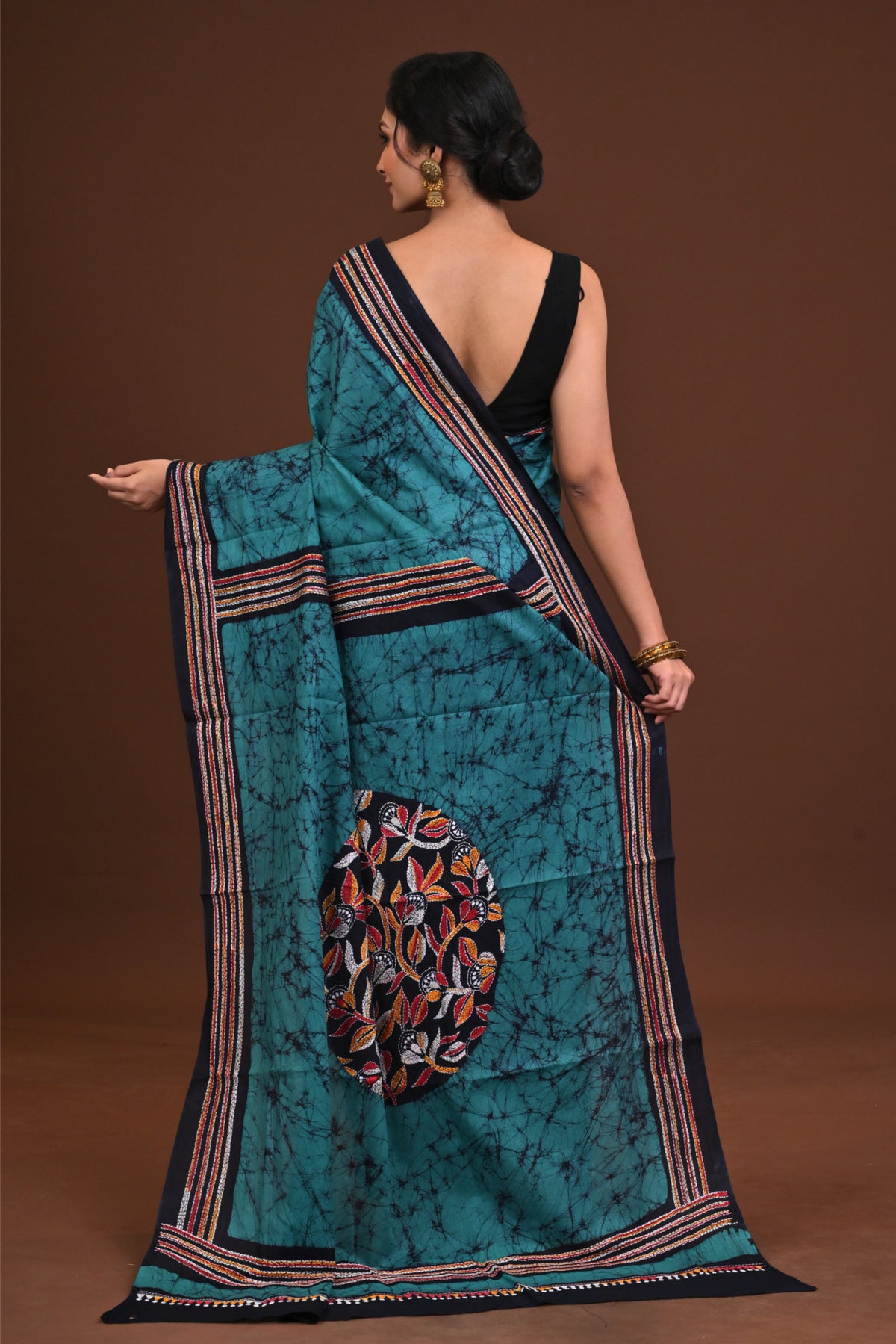 Special Batik Cotton Kantha Saree