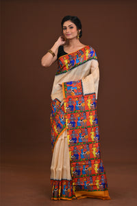 Handloom Silk Pattachitra Saree