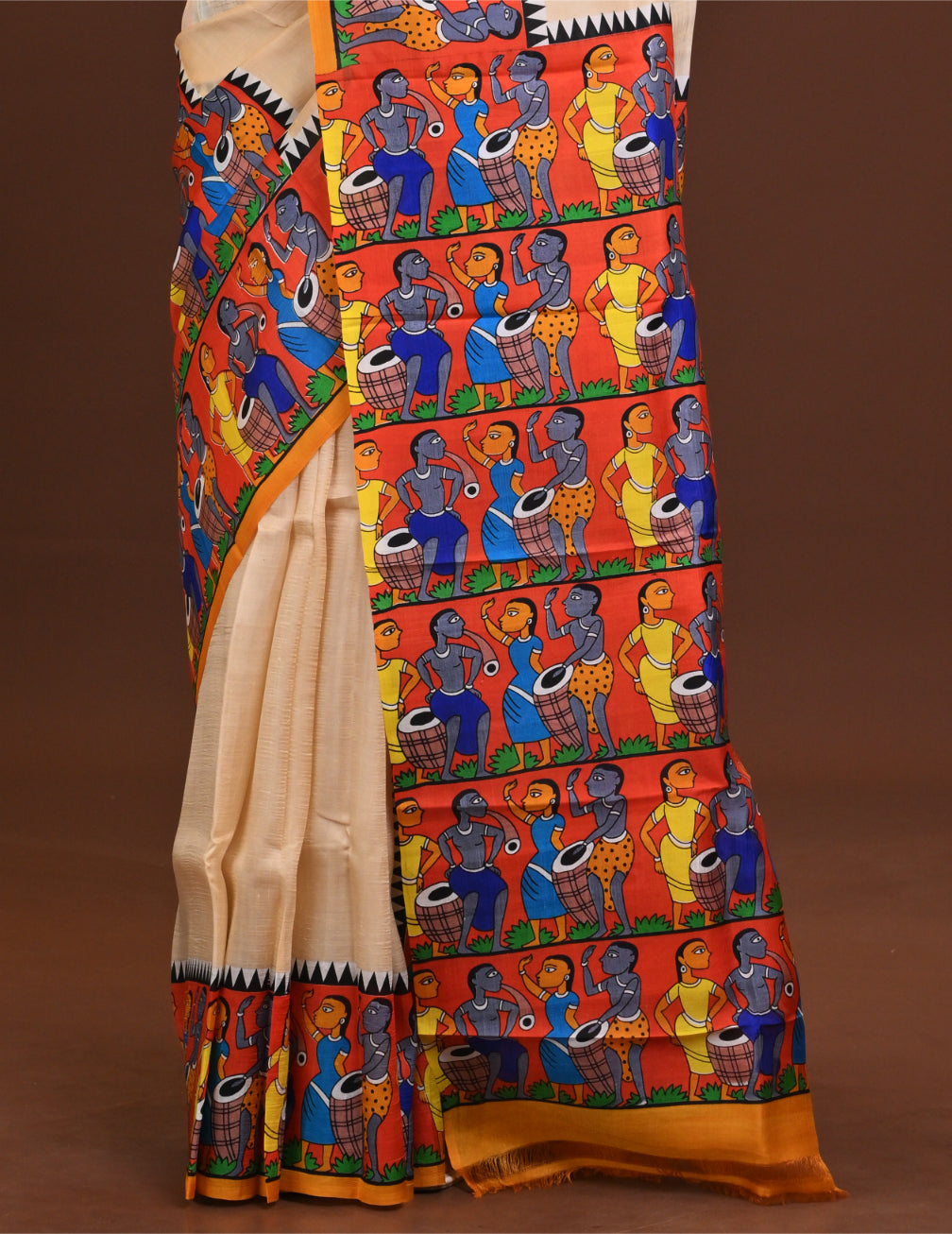 Handloom Silk Pattachitra Saree