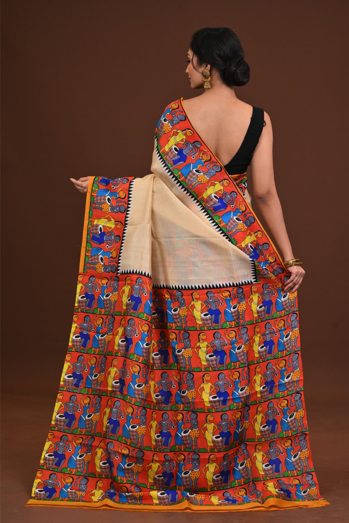 Handloom Silk Pattachitra Saree