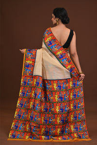 Handloom Silk Pattachitra Saree