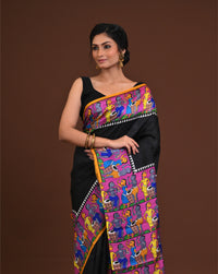 Handloom Silk Pattachitra Saree