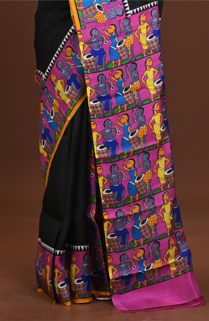 Handloom Silk Pattachitra Saree
