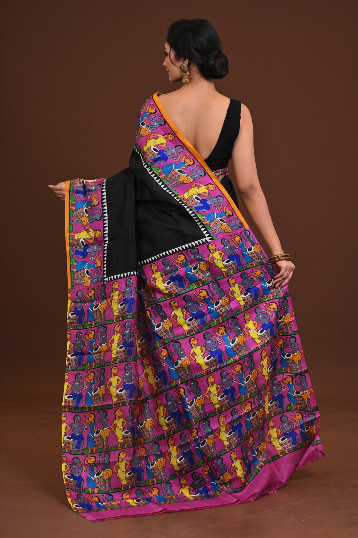 Handloom Silk Pattachitra Saree
