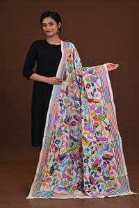 Pure Silk Kantha Dupatta