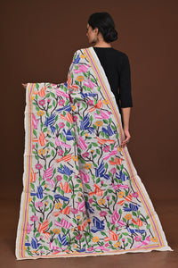 Pure Silk Kantha Dupatta