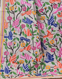 Pure Silk Kantha Dupatta