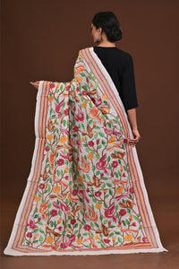 Pure Silk Kantha Dupatta