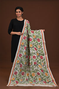 Pure Silk Kantha Dupatta