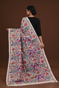 Pure Silk Kantha Dupatta
