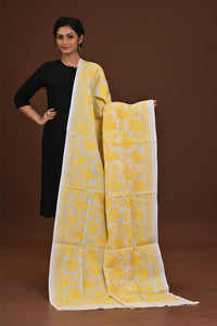 Pure Silk Kantha Dupatta