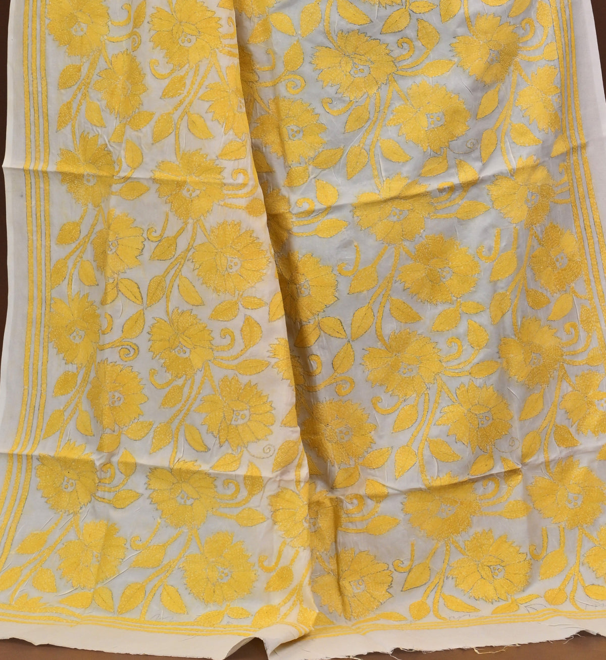 Pure Silk Kantha Dupatta