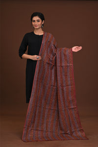 Silk Block Kantha Dupatta