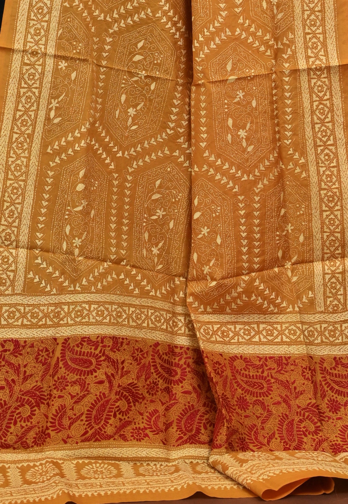 Pure Silk Kantha Dupatta