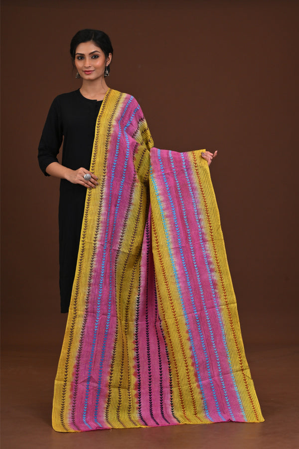 Silk Dye Kantha Dupatta