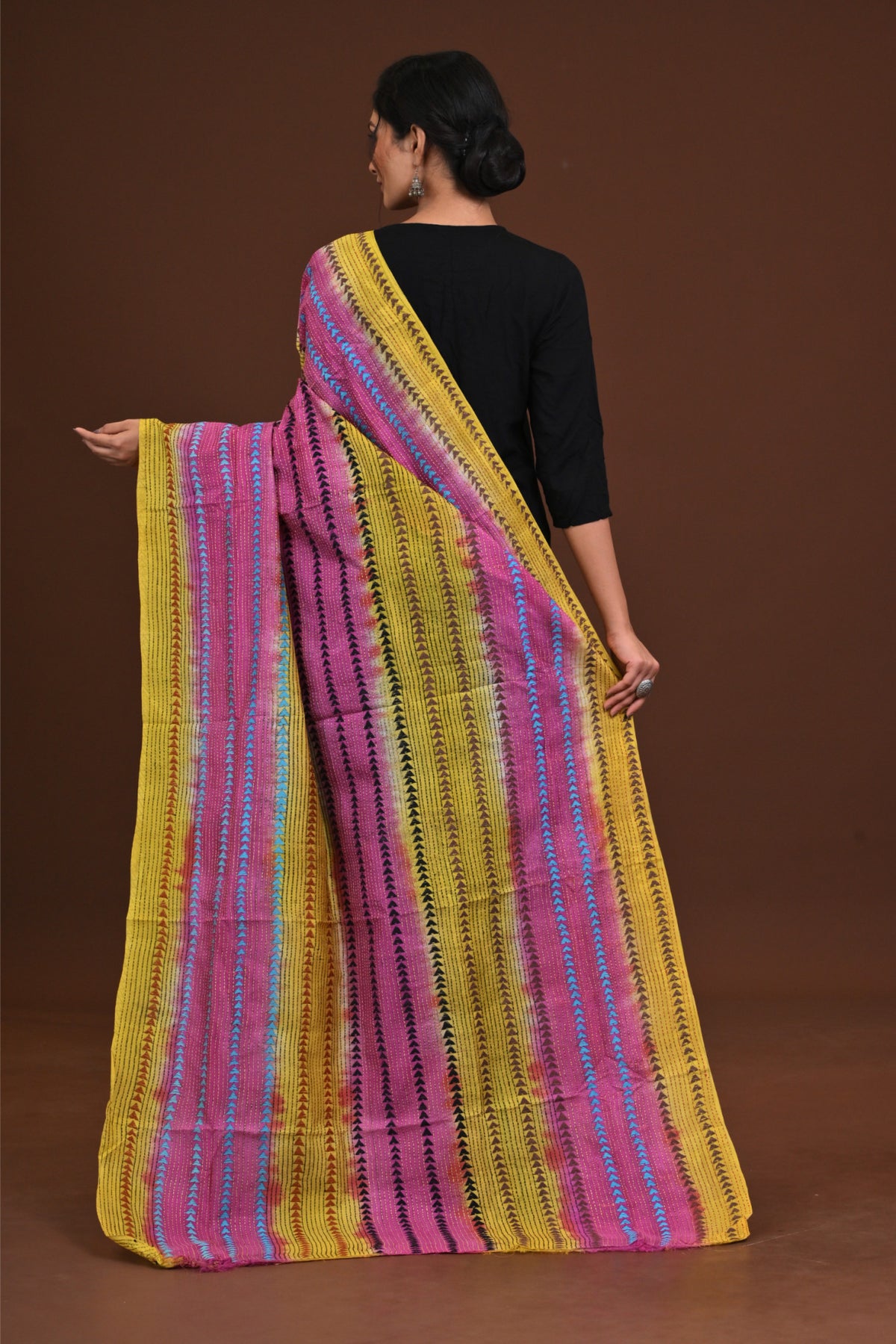 Silk Dye Kantha Dupatta