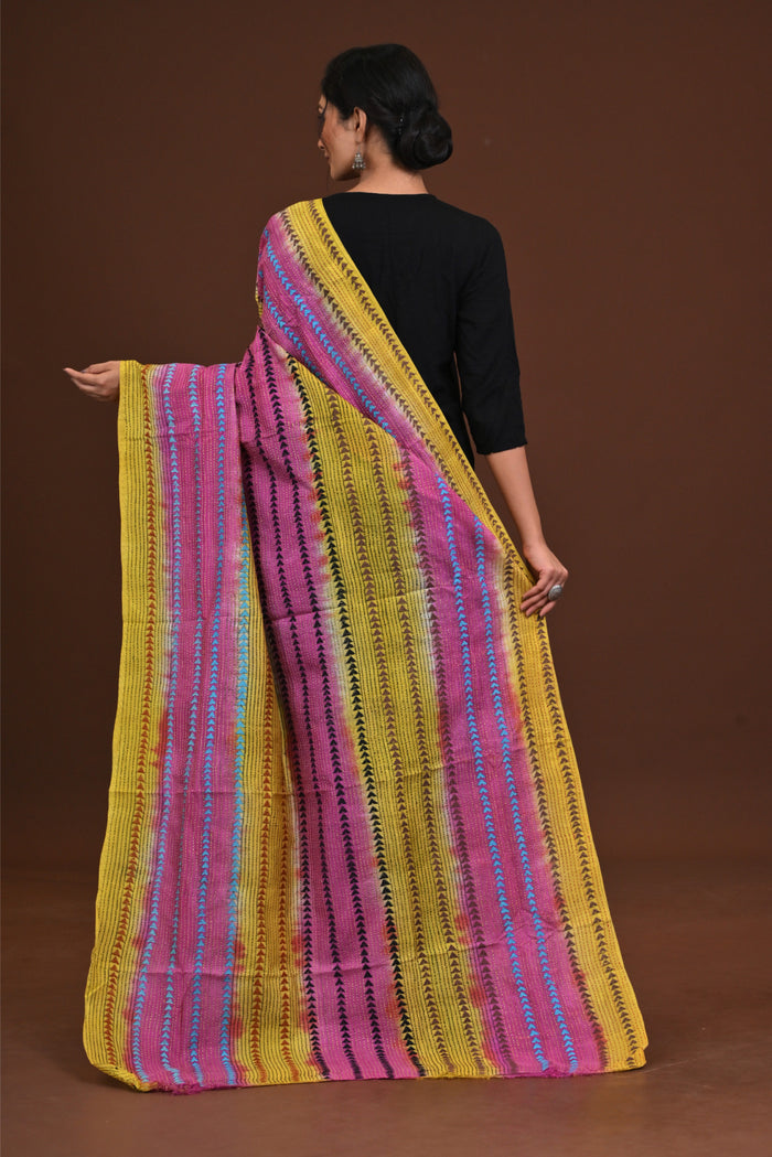 Silk Dye Kantha Dupatta