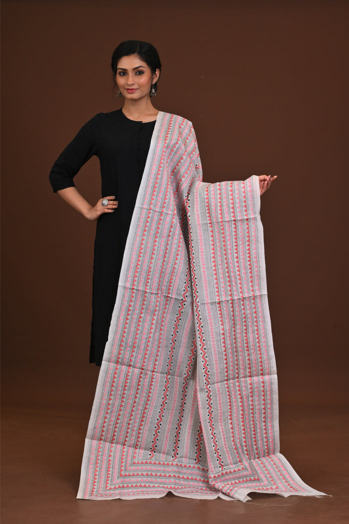 Pure Silk Kantha Dupatta