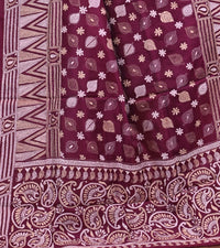 Pure Silk Kantha Dupatta