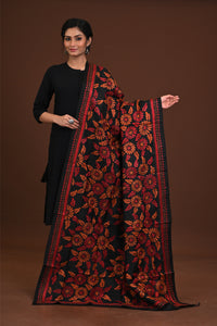 Pure Silk Kantha Dupatta