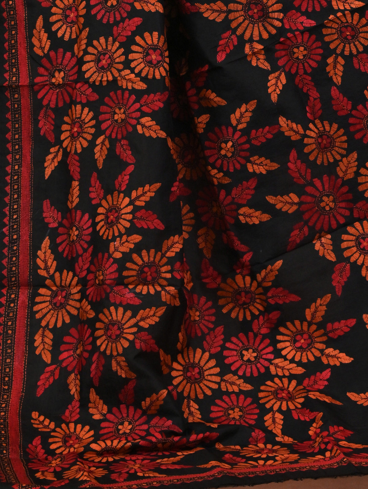 Pure Silk Kantha Dupatta