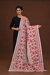 Pure Silk Kantha Dupatta