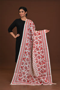 Pure Silk Kantha Dupatta