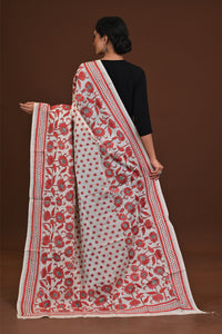 Pure Silk Kantha Dupatta