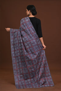 Silk Block Kantha Dupatta
