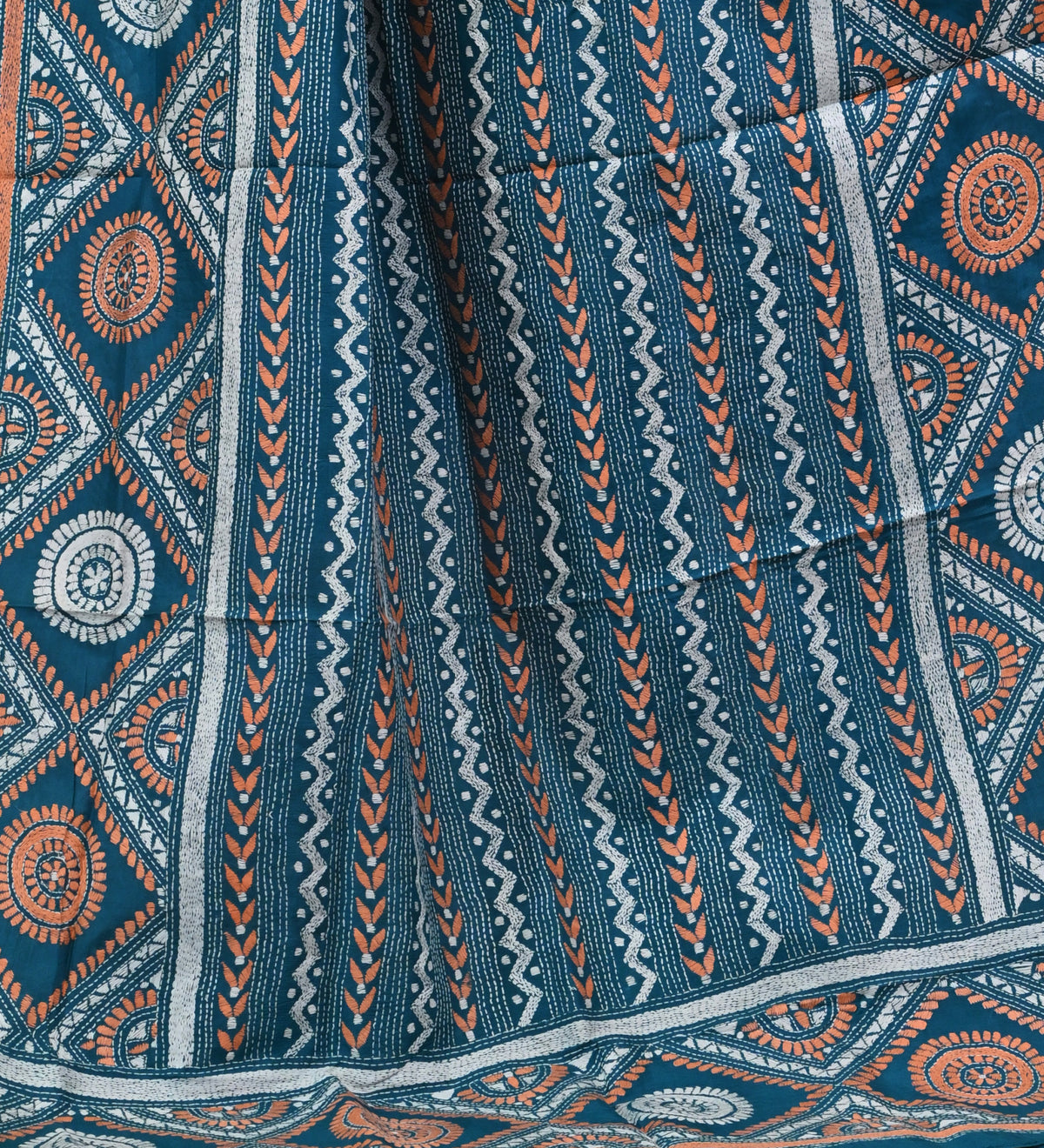 Pure Silk Kantha Dupatta