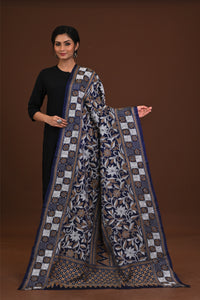 Pure Silk Kantha Dupatta