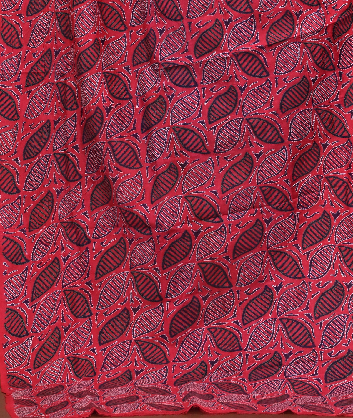 Silk Block Kantha Dupatta