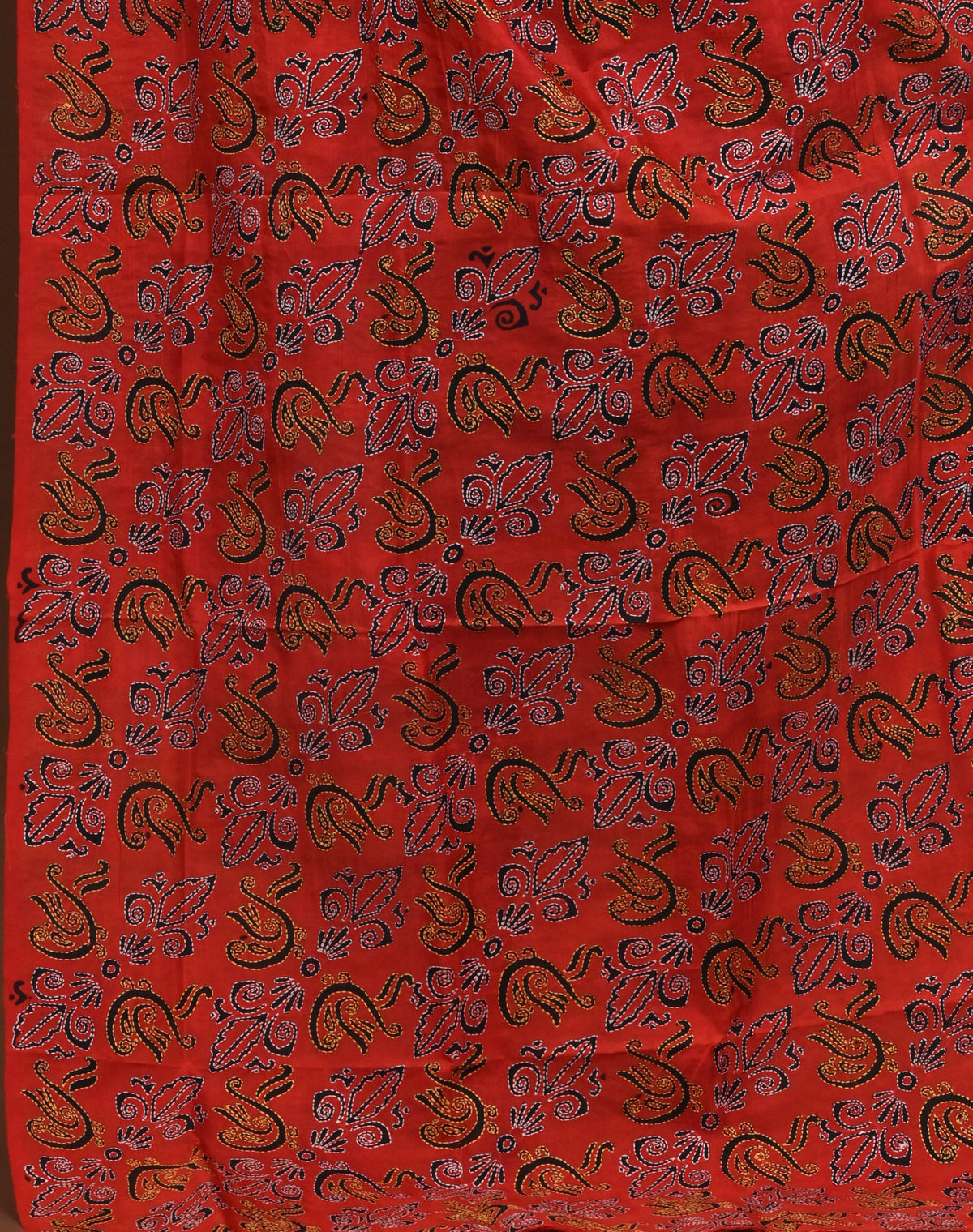 Silk Block Kantha Dupatta