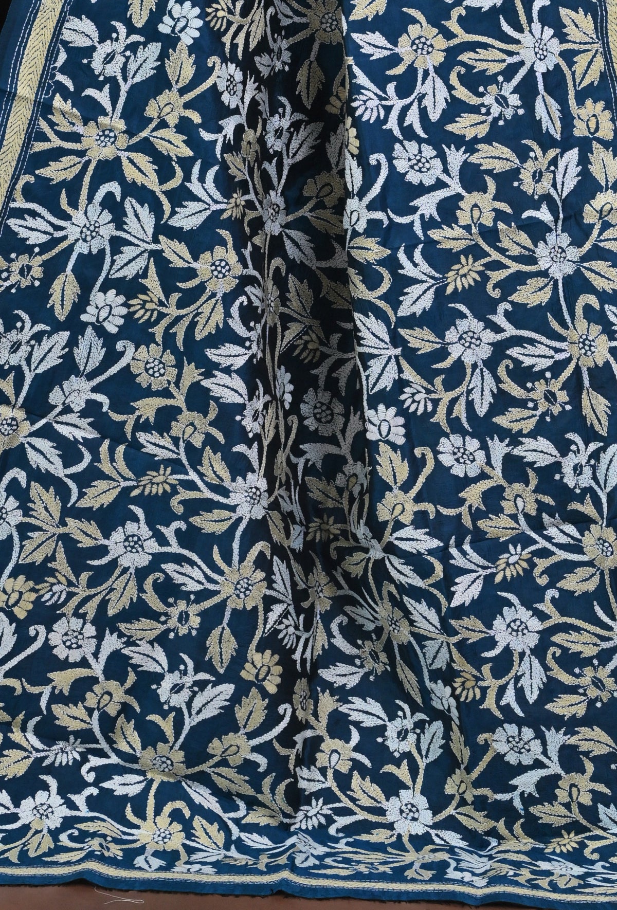 Pure Silk Kantha Dupatta