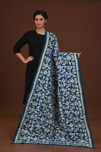 Pure Silk Kantha Dupatta