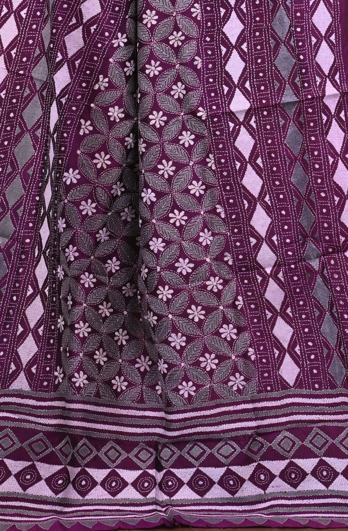 Pure Silk Kantha Dupatta