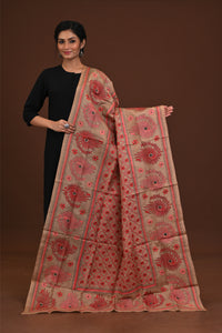 Pure Silk Kantha Dupatta