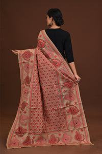 Pure Silk Kantha Dupatta