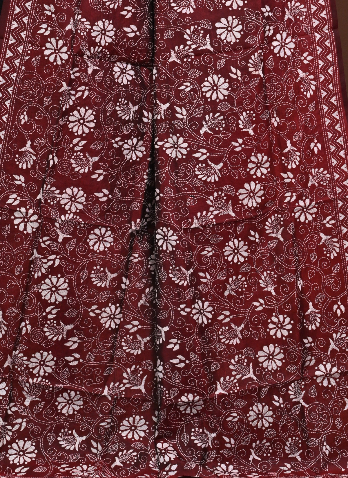 Pure Silk Kantha Dupatta