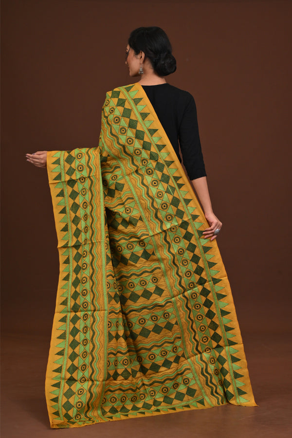 Pure Silk Kantha Dupatta