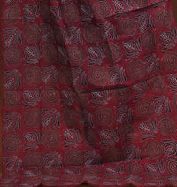 Silk Block Kantha Dupatta