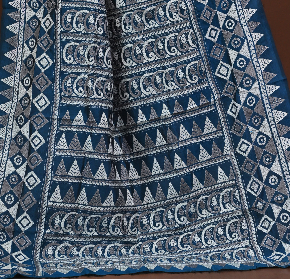 Pure Silk Kantha Dupatta