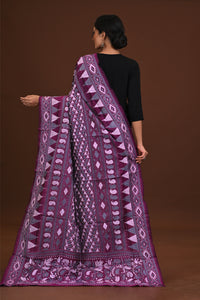 Pure Silk Kantha Dupatta