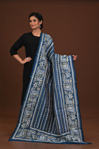 Pure Silk Kantha Dupatta