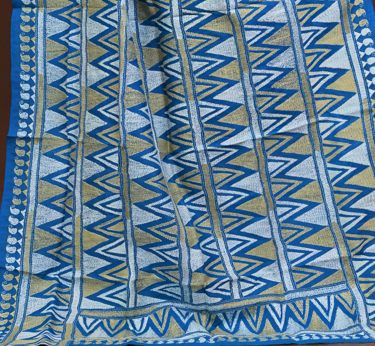 Pure Silk Kantha Dupatta
