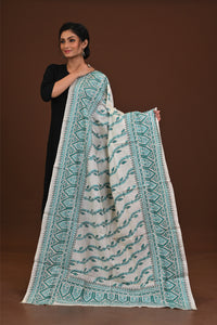 Pure Silk Kantha Dupatta