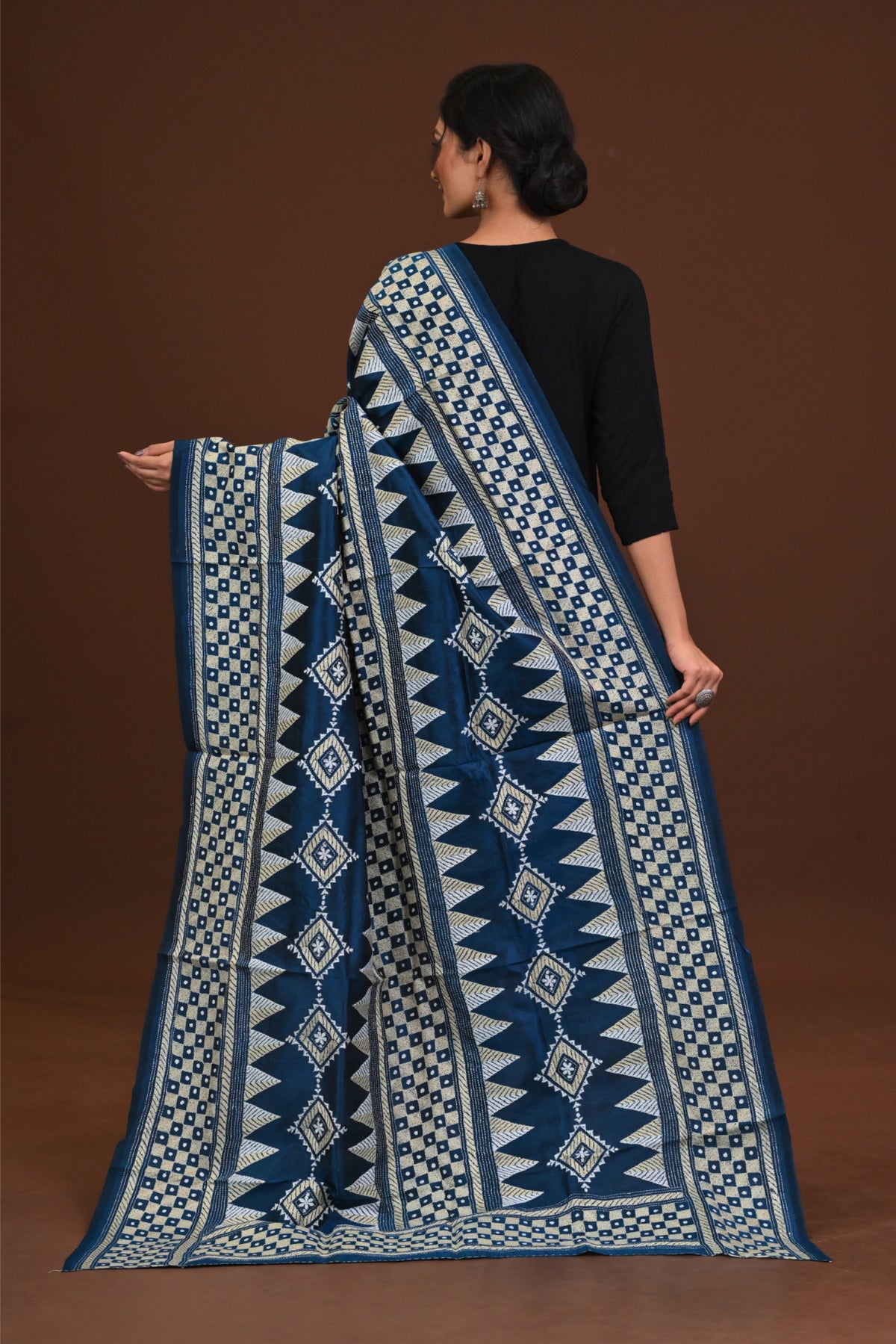 Pure Silk Kantha Dupatta